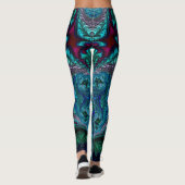 Leggings ~ bleu violet vert noir ~ Original (Dos)