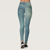 Leggings Bleuets et légumineuses à toute impression de crèm (Dos)