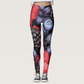 Leggings Bleuets frais Bleuets framboises Bleuets (Devant)