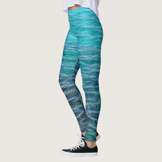 leggings bleus (Gauche)