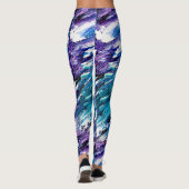 Leggings bleus (Dos)