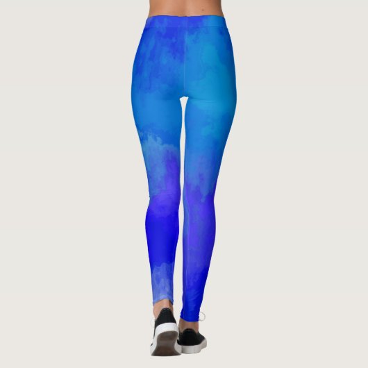 Leggings bleus Abstraits (Dos)