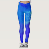 Leggings bleus Abstraits (Devant)