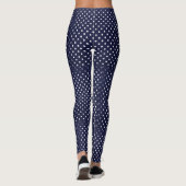 Leggings bleus avec points blancs (Dos)