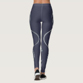 Leggings bleus de minuit atomique (Dos)