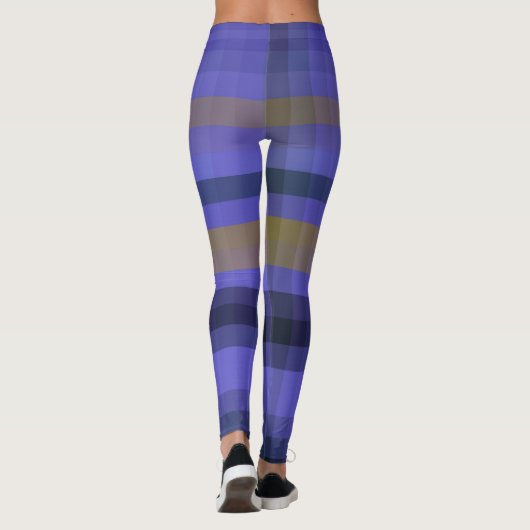 Leggings bleus dorés (Dos)