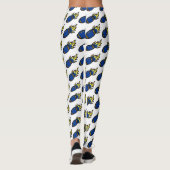 LEGGINGS BLEUS ET JAUNES (Dos)