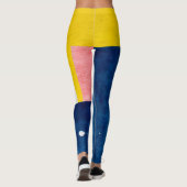 Leggings bleus et jaunes (Dos)