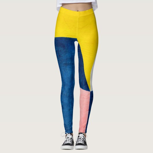Leggings bleus et jaunes (Devant)