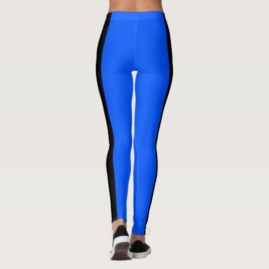 Leggings bleus et noirs (Dos)
