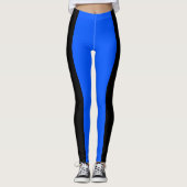 Leggings bleus et noirs (Devant)