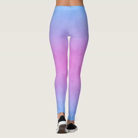 Leggings bleus et roses (Dos)