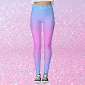 Leggings bleus et roses