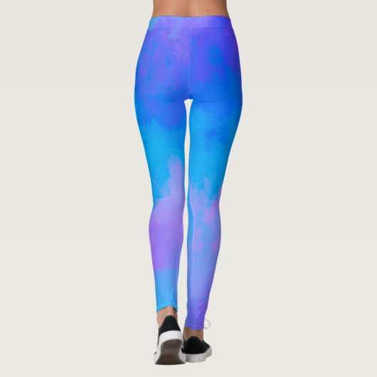 Leggings bleus et roses Abstraits (Dos)