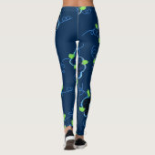 Leggings Bleus étonnant (Dos)