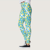 Leggings Bleus Frais de Citron Été (Gauche)