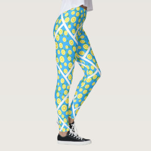 Leggings Bleus Frais de Citron Été