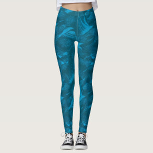 Leggings bleus pour oiseaux