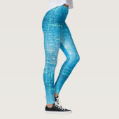 Leggings bleus rétro dynamiques (Droite)
