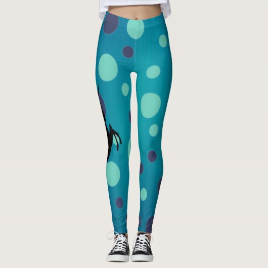 Leggings bleus Unicorn (Devant)