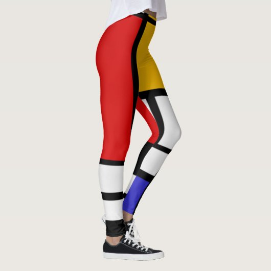Leggings Bloc de couleur de Mondrian (Droite)