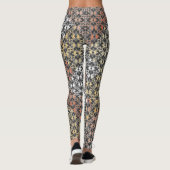 Leggings Bloc de couleur et fleurs (Dos)