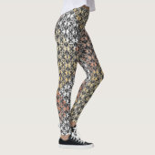 Leggings Bloc de couleur et fleurs (Droite)