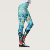 Leggings bloc lotus bleu (Droite)