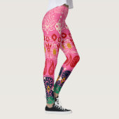 Leggings bloc lotus rose (Droite)