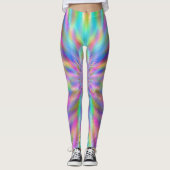 Leggings Blocs Chrome Iridescente (Devant)