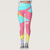 Leggings Blocs colorés focalisés Legings Abstraits (Devant)