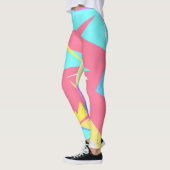 Leggings Blocs colorés focalisés Legings Abstraits (Gauche)