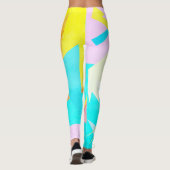 Leggings Blocs colorés focalisés Legings Abstraits (Dos)