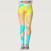 Leggings Blocs colorés focalisés Legings Abstraits (Devant)