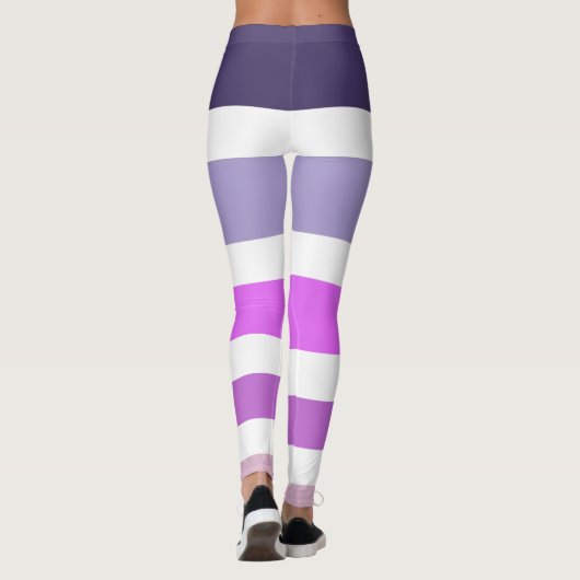 Leggings Blocs couleur pourpre (Dos)