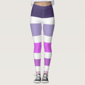 Leggings Blocs couleur pourpre (Devant)