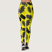 Leggings blocs de construction.Noir et Blanc.w.01x4 B Fond  (Dos)