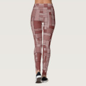 Leggings Blocs géométriques, texture abstraite sans couture (Dos)