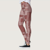 Leggings Blocs géométriques, texture abstraite sans couture (Gauche)