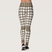 Leggings Blocs Gingham Marron (Dos)
