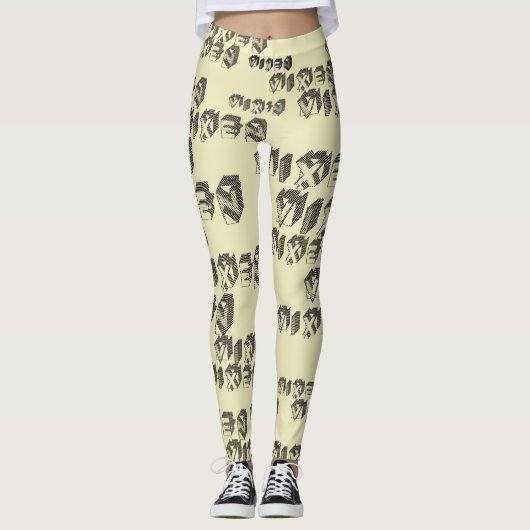 Leggings Blocs Vixen style rétro (Devant)