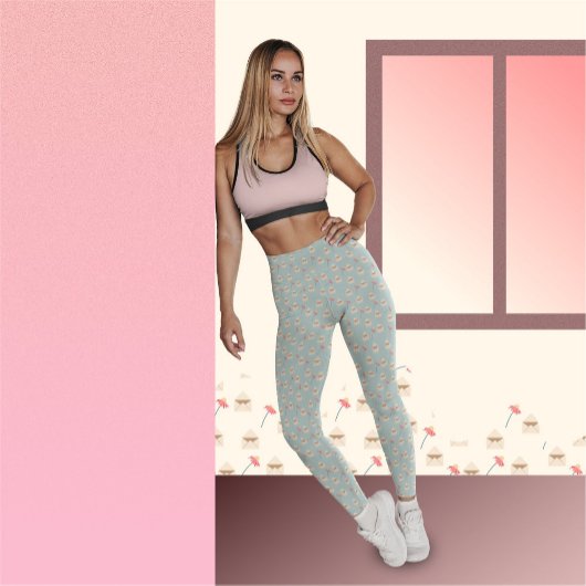 Leggings bloemen en enveloppen