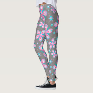 Leggings/Bloemen en Sterren Leggings