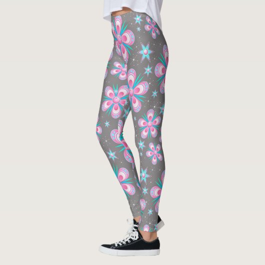 Leggings/Bloemen en Sterren Leggings (Links)