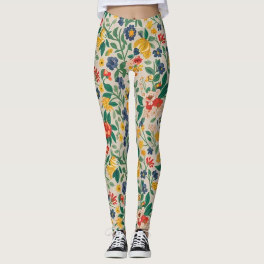 Leggings bloementhema (Voorkant)