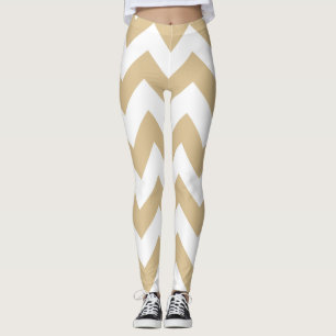 Leggings Blonde Neutral Chevrons