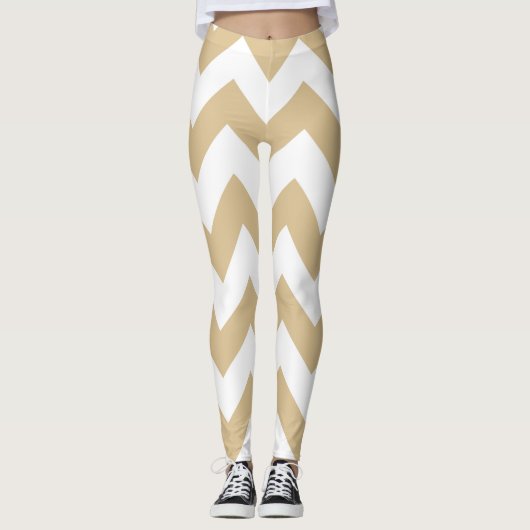 Leggings Blonde Neutral Chevrons (Devant)