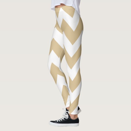 Leggings Blonde Neutral Chevrons (Gauche)