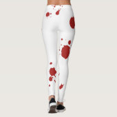Leggings Bloody Mains Imprimer Splatz Sanguin Halloween Cos (Dos)