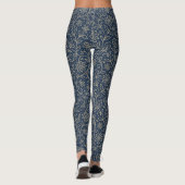 Leggings Bloom Batik de minuit - Élégance florale sans fail (Dos)